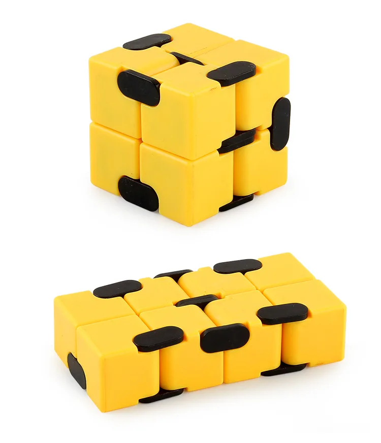 Black SWZY Infinity Cube Fidget Toy for Adults and Kids New Fidget Finger Toy Stress and Anxiety Relief for Killing Time Unique Idea Cool Mini Gadget Fidget Toy 