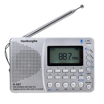 In Stock Mini Aviation Band Radio Can Set Automatic Shutdown FM AM AIR Radio Voice Recording recorders