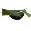Auvent vert armée + dirigeable 1 moustiquaire hamac noir