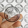 Pegatina de vinilo transparente