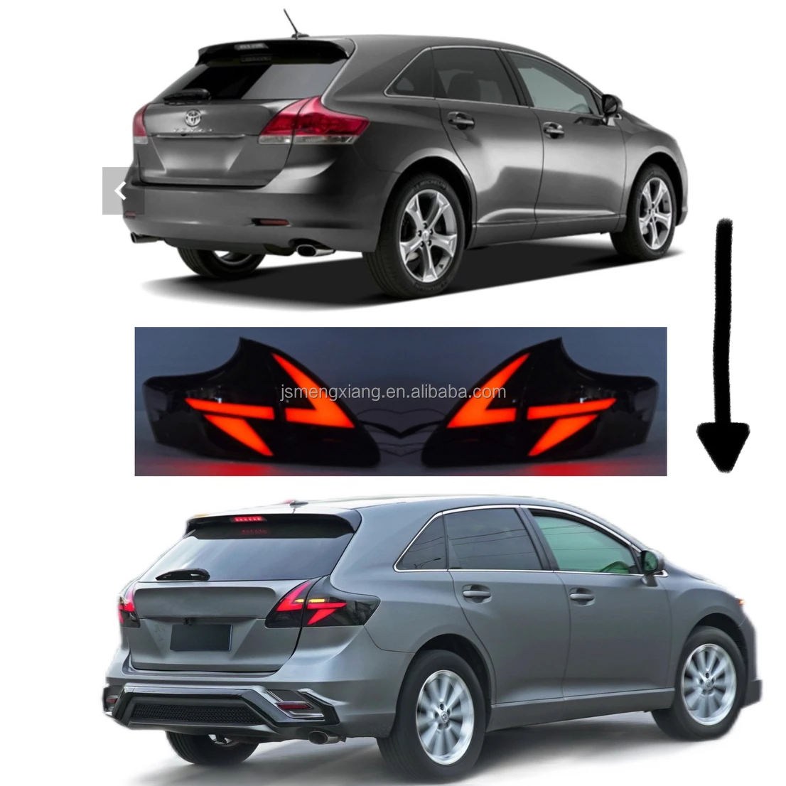 Reflector Trasero Led Venza Luz De Freno LED Reflector Para Toyota Venza 2009-2015 - Repuesto Trasero, 21 LEDs Rojos, 12V Luz Freno LED Toyota Venza - Foto 4