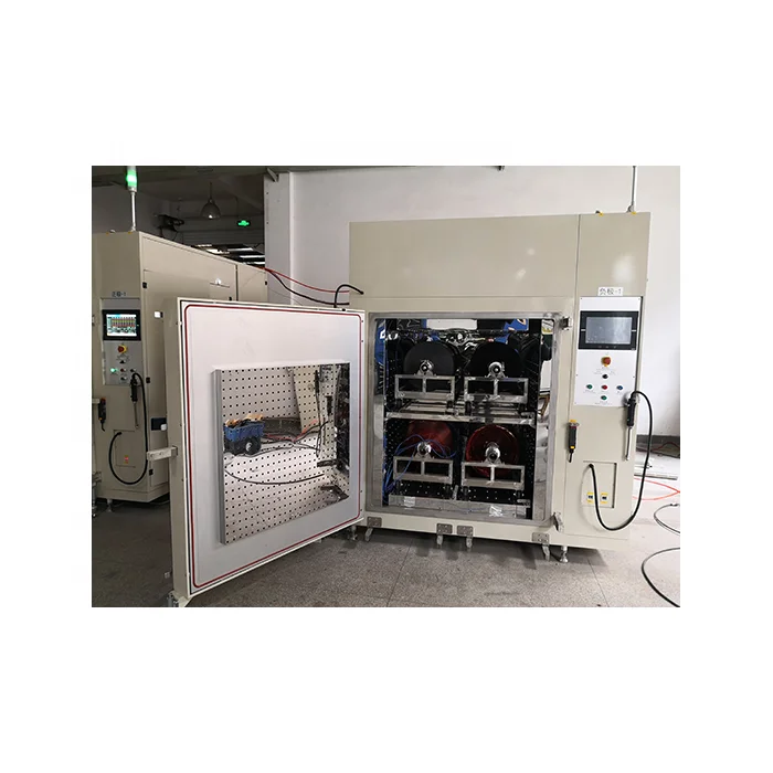 Battery Production Line Vacuum Oven Four Drums Electrical Round Heating Vacuum Drying Oven for Li-ion Battery Electrode Drying