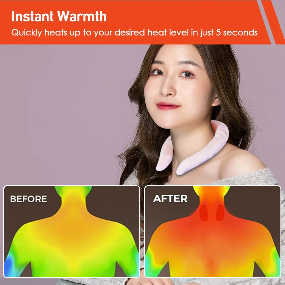 Winter Use 48 Centigrade PCM Heating Warm Neck Wrap Neck Shoulder Warming Ring