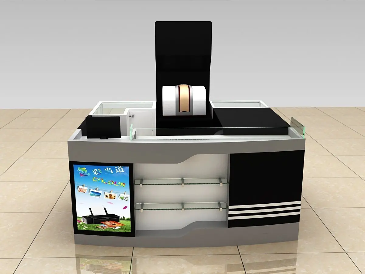 M2 Display Modern Shopping Mall Mobile Phone Case Cell Phone Kiosk Phone Glass Display Cabinet
