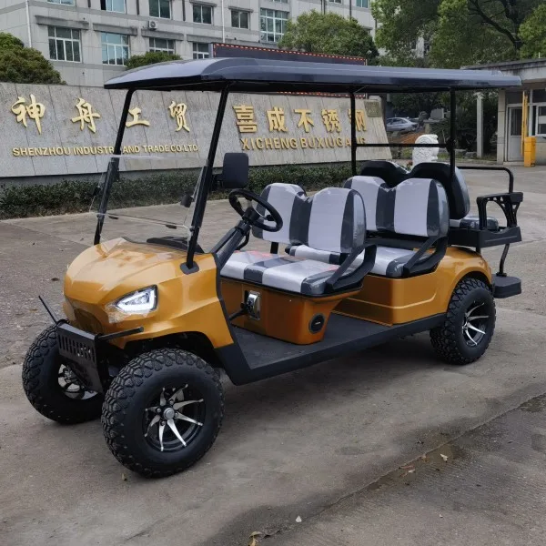 Тележка для гольфа повышенной прочности на 6 сидений с газовым питанием красного цвета/карта для гольфа CVT на продажу/газовая тележка для гольфа высокого качества