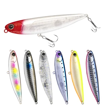 CHEERY 12g 85mm Stainless Steel Artificial Hard Bait-Printed Pencil Lure for Sea Bass Perch Snapper-Floating for Sea Float – Pencil – view 3