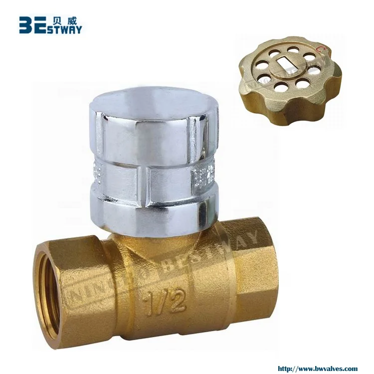 1/2''  brass lockable valve  for water meter in stock