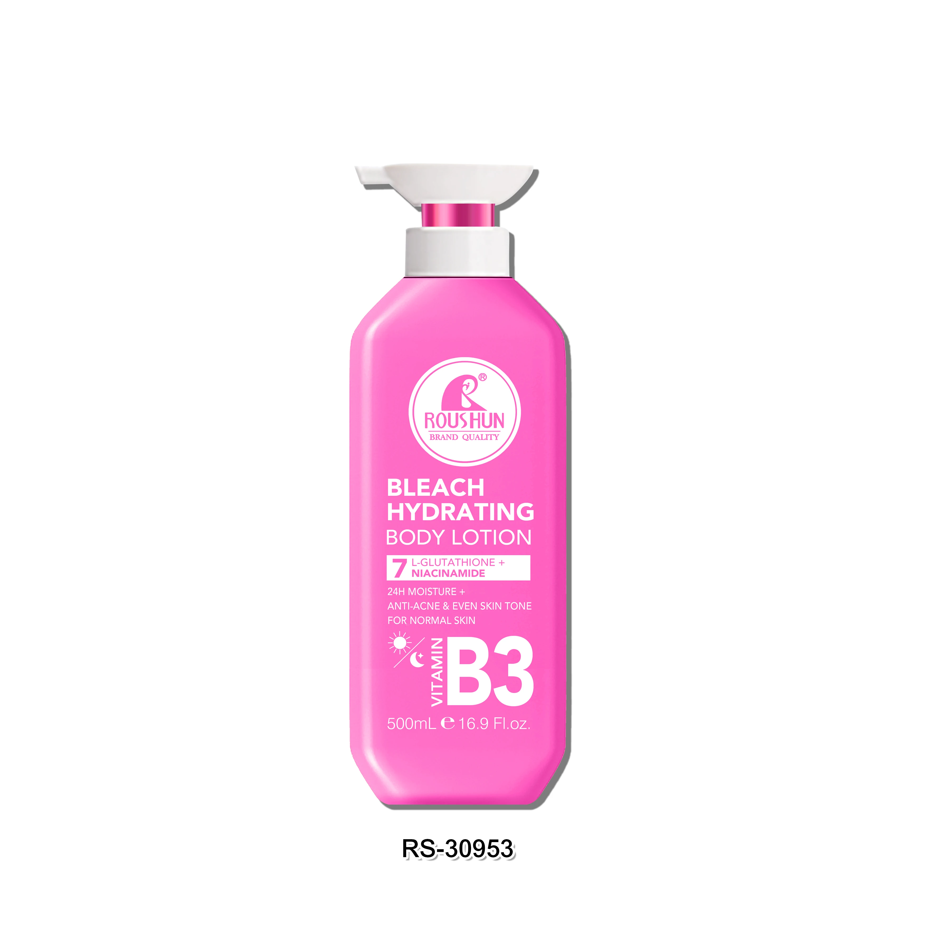Glutathione Niacinamide Hydrating Body Lotion Vegan Brightening Moisturizer Bleach Care Refreshing Scent For All Skin Types 500m