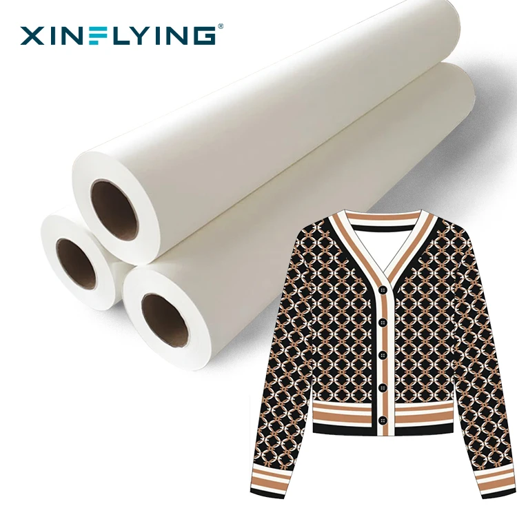Cheap Sublimation Roll Paper Waterproof Sublimation Paper with High Quality  for Inkjet Printer on Stock
