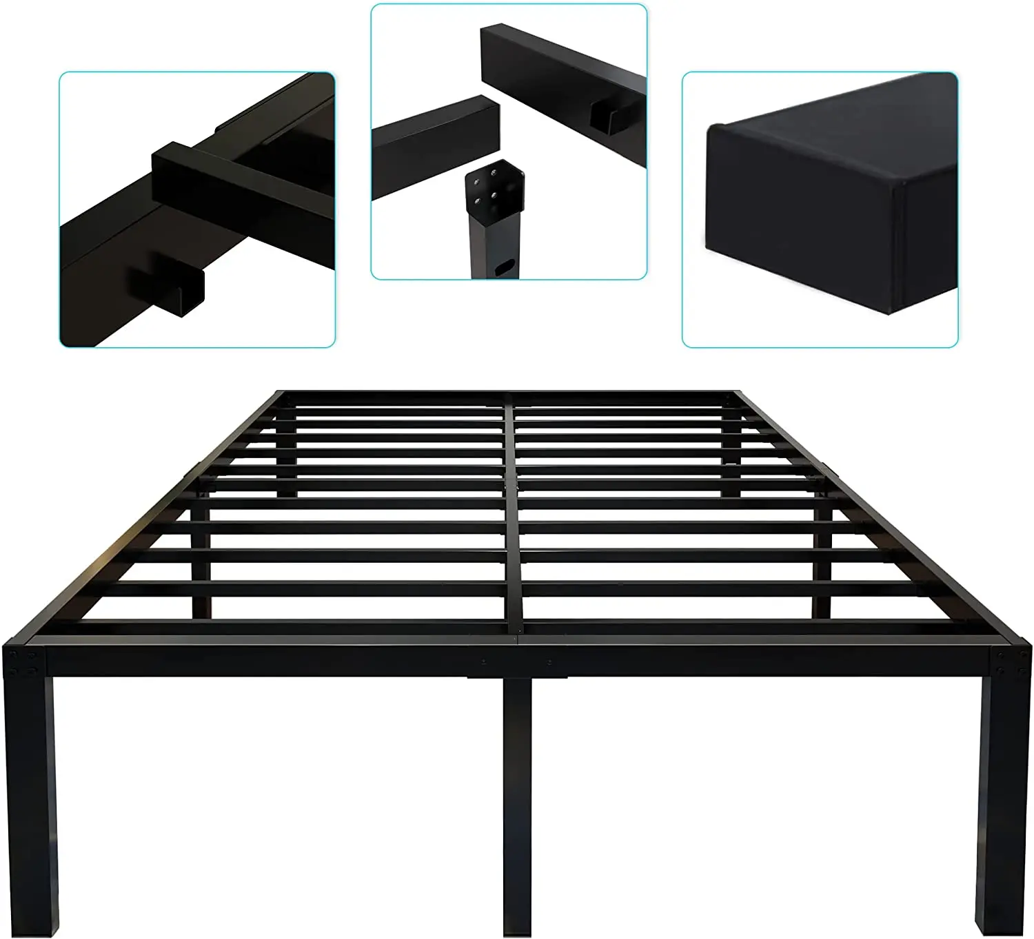 Free Sample Platform Cama Steel Iron Metal Bed/single Queen Metal Bed