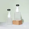 Frosted bottle  with white dropper head