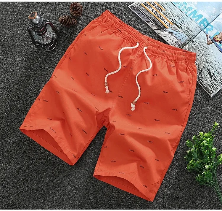 Großhandel für Herren, locker geschnittene Shorts, lässig, locker gestrickt, gerade Freizeithosen, Baumwolle, kurze Hosen, Hosen, Shorts, Pants610_voghion.com