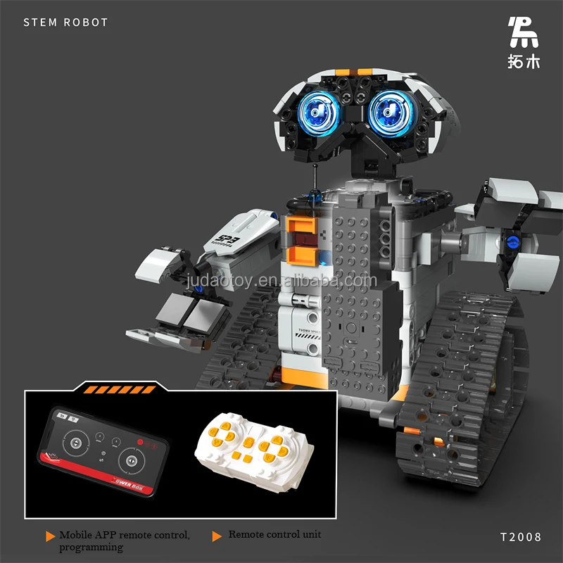 TUOMU T2008 Robot Programable en 1, Bloques de Construcción, Juguete MOC  STEM, Robot Creativo Educativo, Regalos para Niños