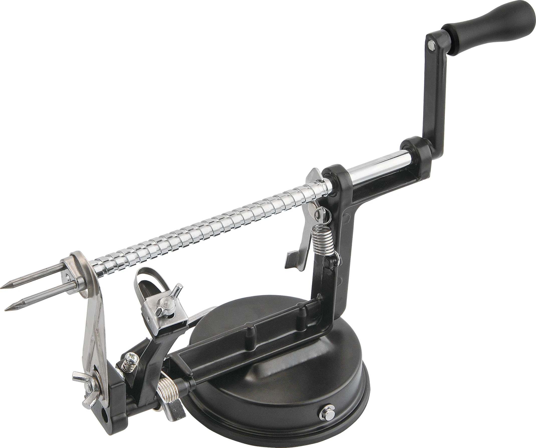 Superfast Multifunction Stainless Steel Manual Apple/ Potato Peeler Slicer & Corer with Spiral French Fry Cutter