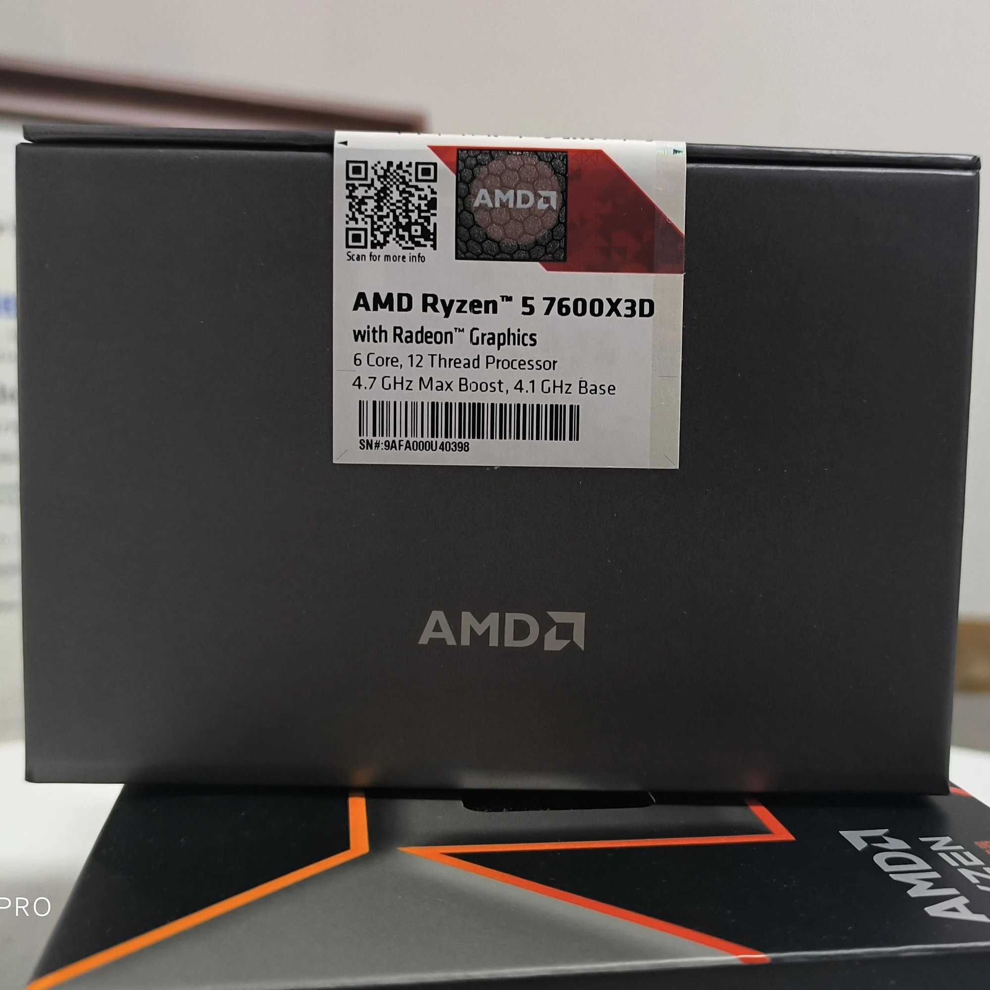 AMD Ryzen 5 7600X3D - 6 Core, 12 Thread Gaming Processor