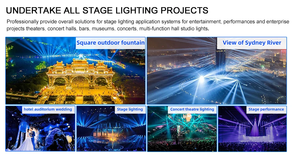 400W 3 in 1 8000K LED Moving Head Light with Beam Spot Wash for Stage and Disco Club