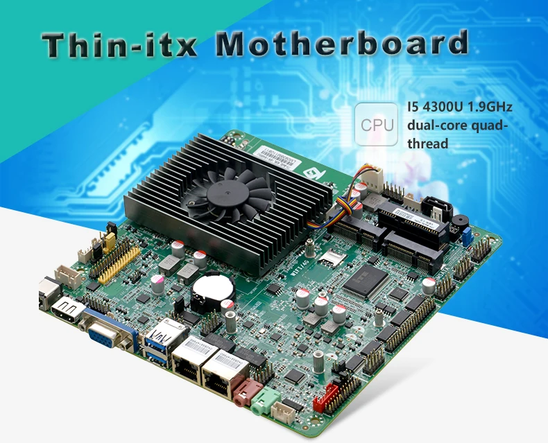 Intel Core i7 i5 i3 CPU 4枚セット インテル第4世代 Core i3/i5/i7 6 RS232 COM 12V DC電源 VGA HD LVDS