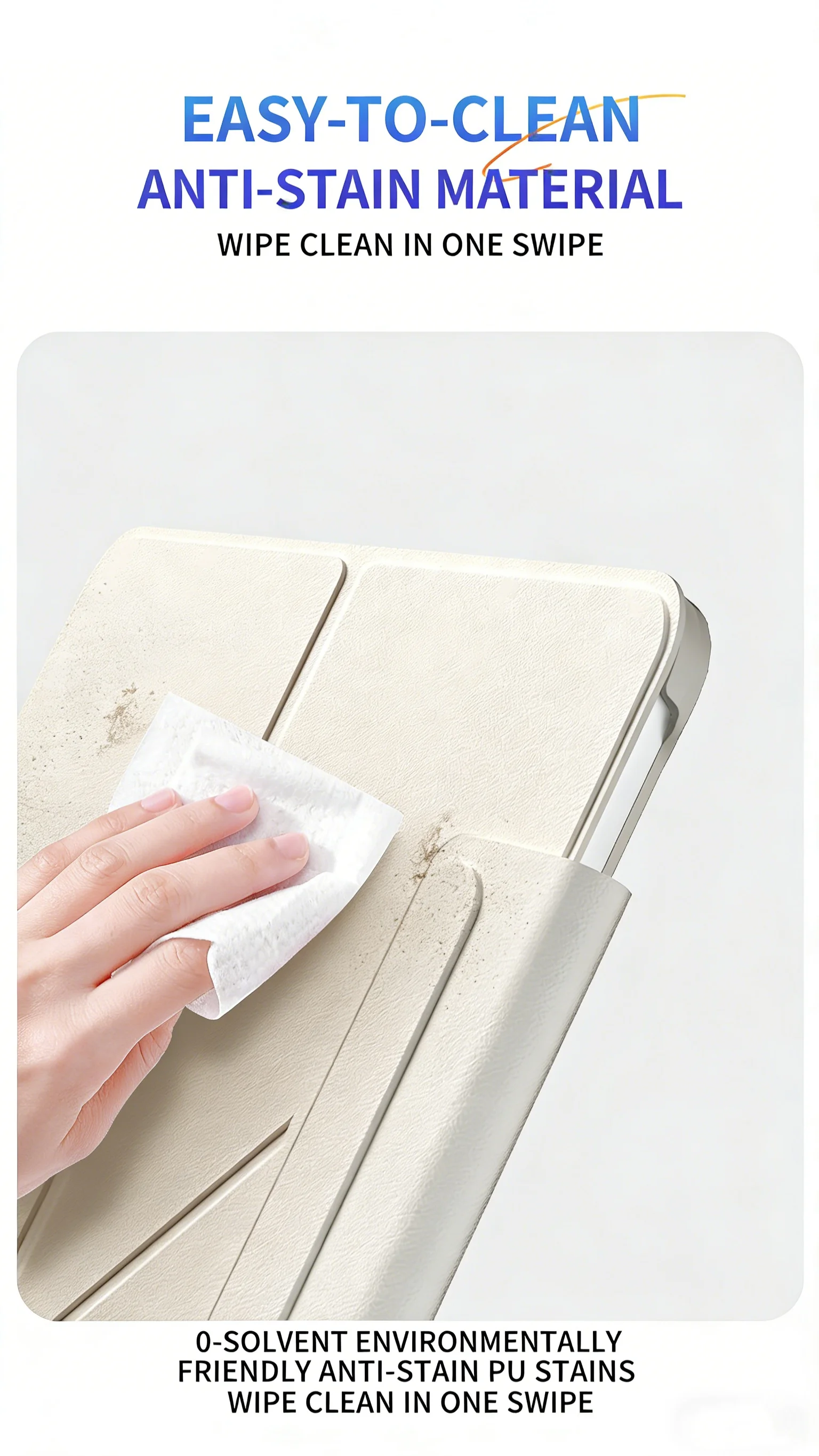 product strong magnetic pc pu leather case with ultra thin lightweight shockproof anti stain cover drop proof cover for ipad 11 a16-8