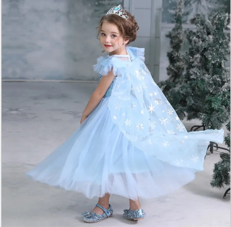 Vestidos De Princesa Elsa De Frozen Para Niña, Traje Elegante Para Niña,  Vestidos De Fiesta Para Niño Pequeño, Sofía, Bata De Cumpleaños Para |  :443