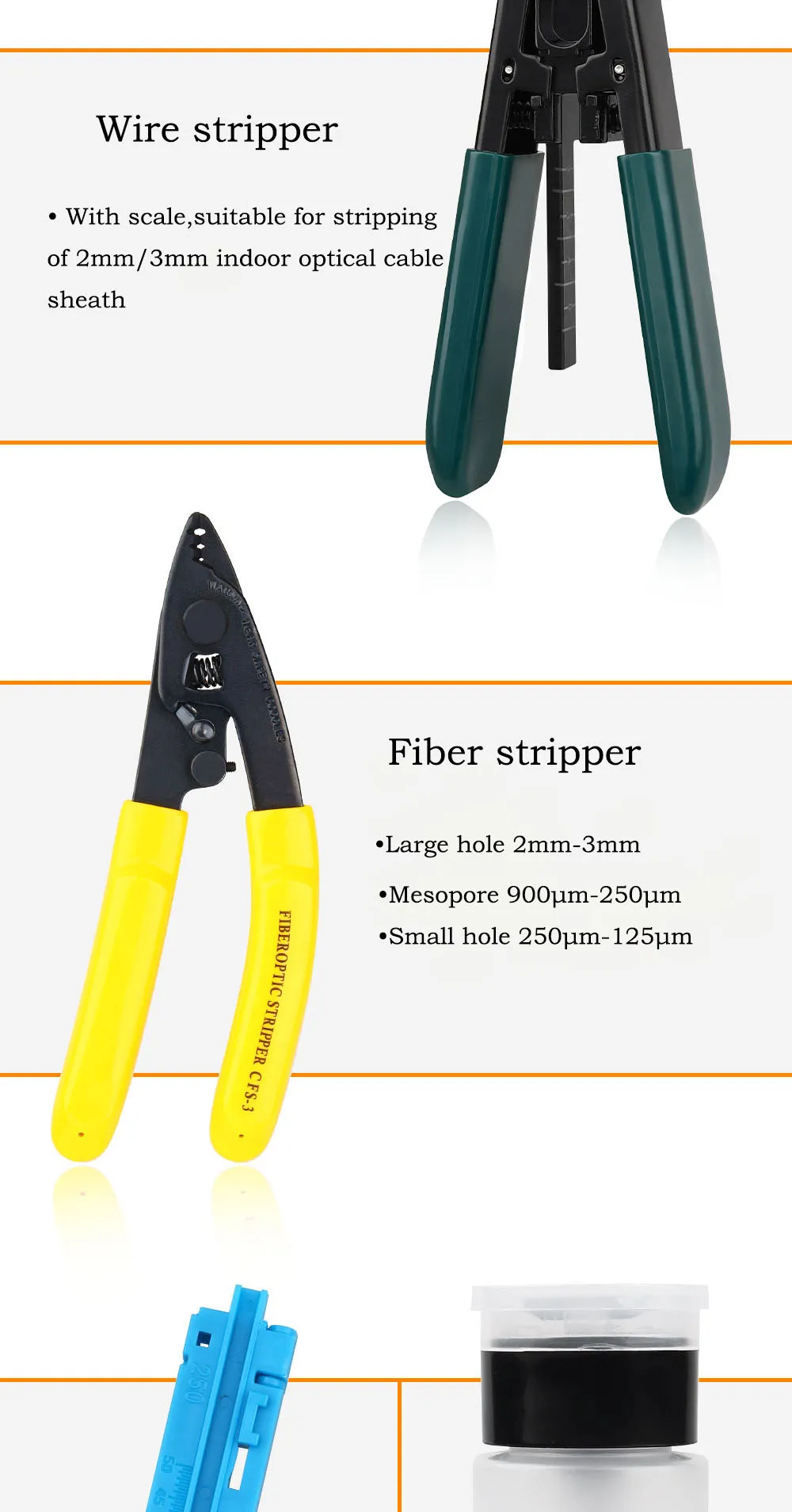 Ftth Fiber Optic Tool Kit With Fiber Optica Power Meter And 10mw Visual Fault Locator Aua-7s