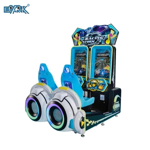 Coin-Operated 2-Player Storm Racing Simulator Video Game Machine English Metal Construction Featuring Car Racing Car 2 Players