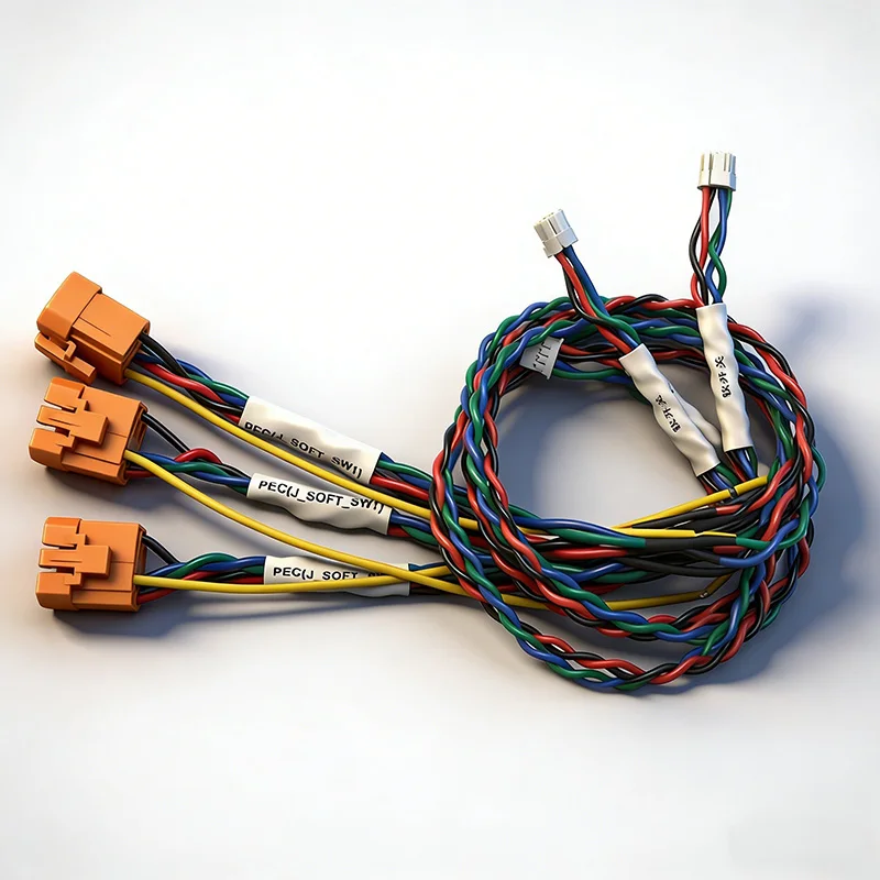 Naročilna elektronska kabelska sklopka, stikalo, bakrena žica, vtičnica, povezovalnik, PTFE in PVC kabelski sveženj, priključna vtičnica, povezovalnik za kable