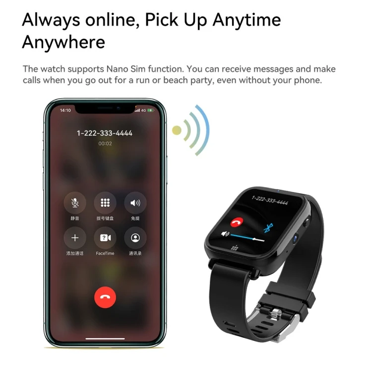 Rogbid king 4G Global Smart Watch Men 4GB 128GB 2 Camera 13MP