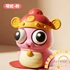Eye-popping fortune snake-pink-free silicone buckle