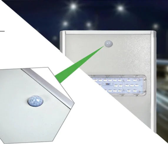 30W 60W 80W 100W Aluminum Alloy Integrated Solar Street Light IP66 150-160LM/W SMD3030