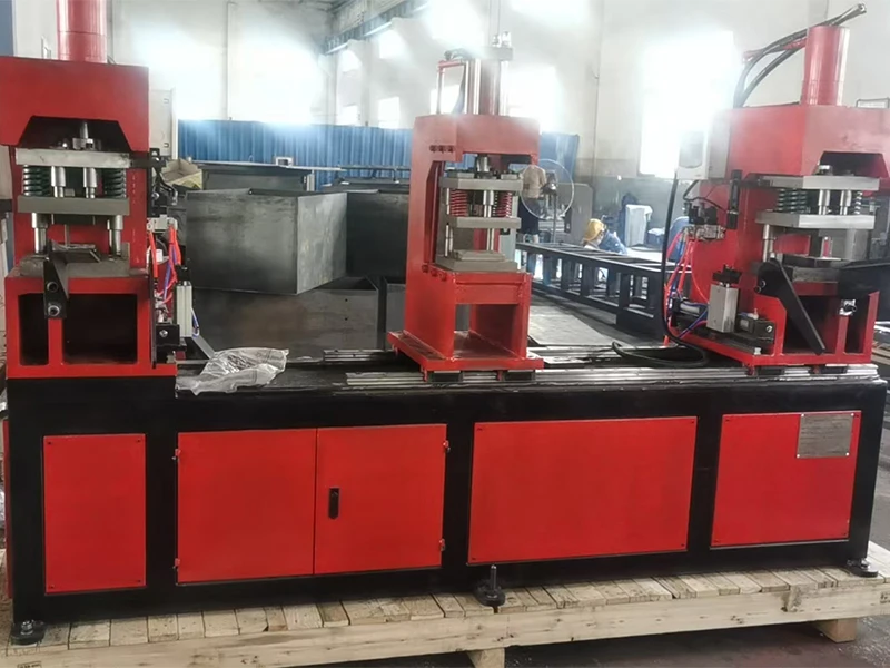 Heavy Duty CNC Scaffolding Cross Brace Machine for Simultaneous ...