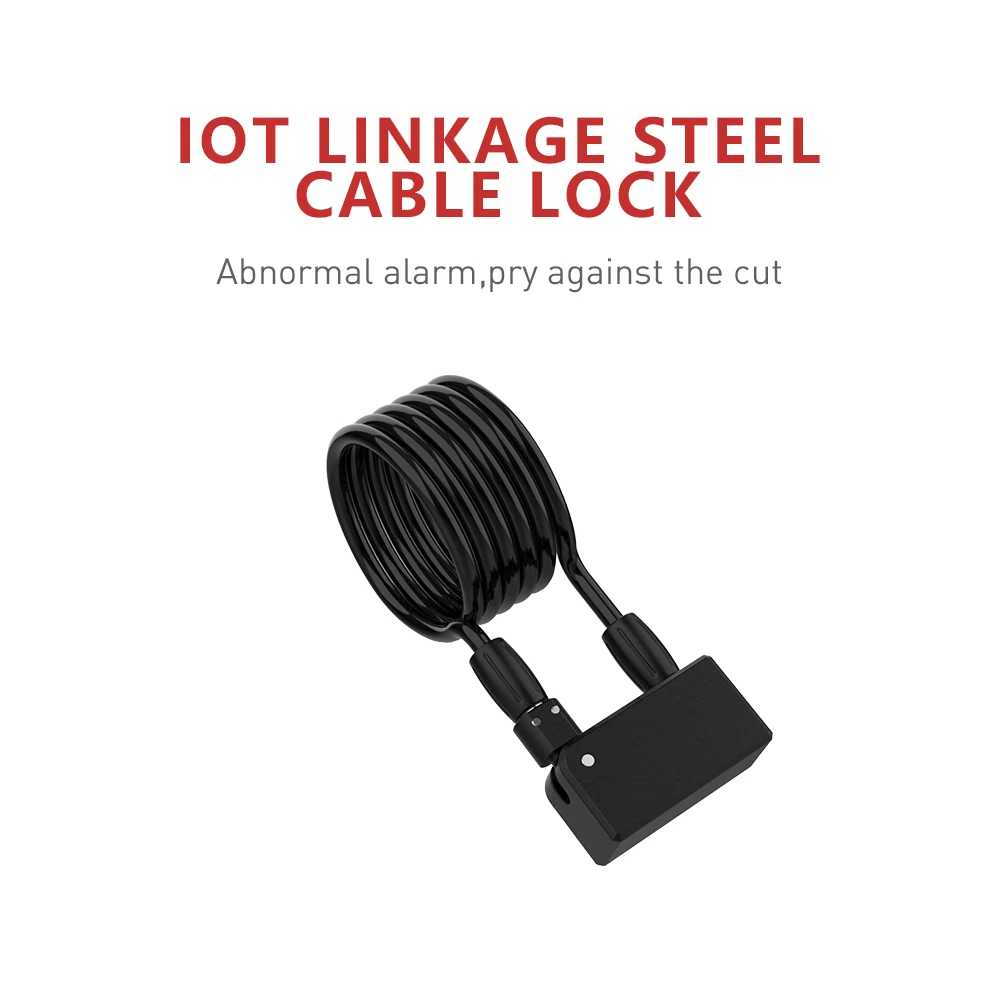 Smart Cable Chain Lock E Scooter Lock Solution Keyless IOT Control Rental Sharing Electric Scooter Lock