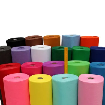 Recycled Felt Fabric Roll Non Woven Felt Fabric Rolls DIY Craft Polyester Non woven Fabric Felt 1mm 2mm 3mm thickness