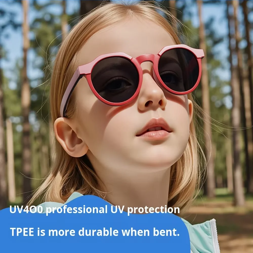 2026 New TPEE Polarized Gradient Children's Outdoor Sun Protection Girls' Sunglasses Fashionable Boys' Glasses_voghion.com