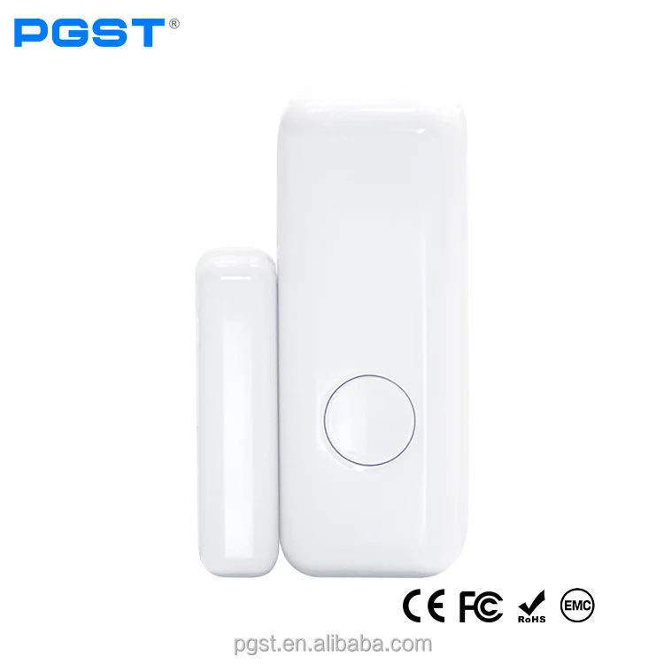 PGST 433MHz 1527 Wireless Signal Window Door Sensor Magnetic Contact Wood Door Alarm Detector Wireless GSM Home Alarm Battery
