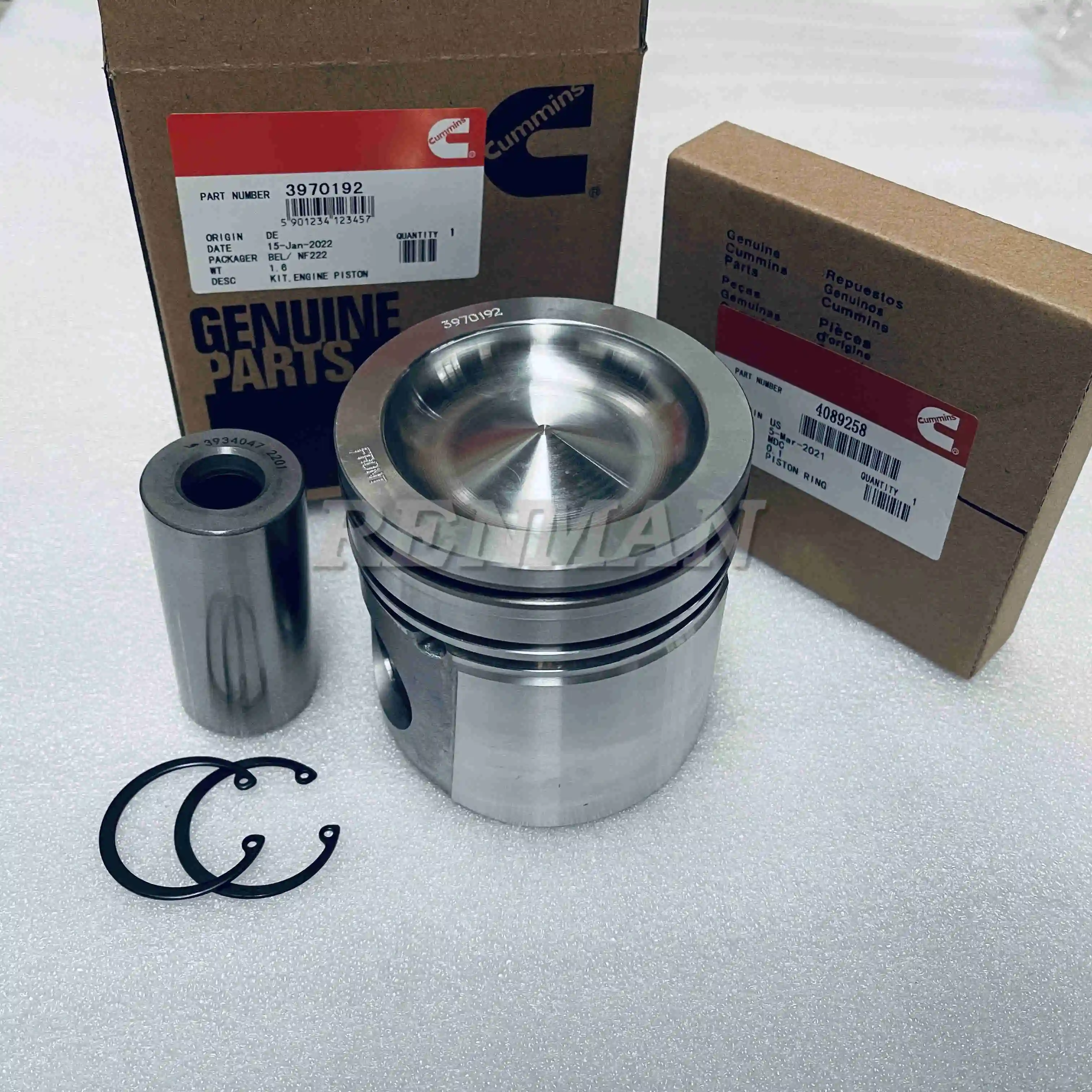 Cummins ISBE QSB Engine Piston Kit 3970192 3966678 4089669  
