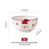 Cuenco Árbol de Navidad Blanco-780ml
