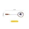 White-Ciaw Print Ceramic spoon