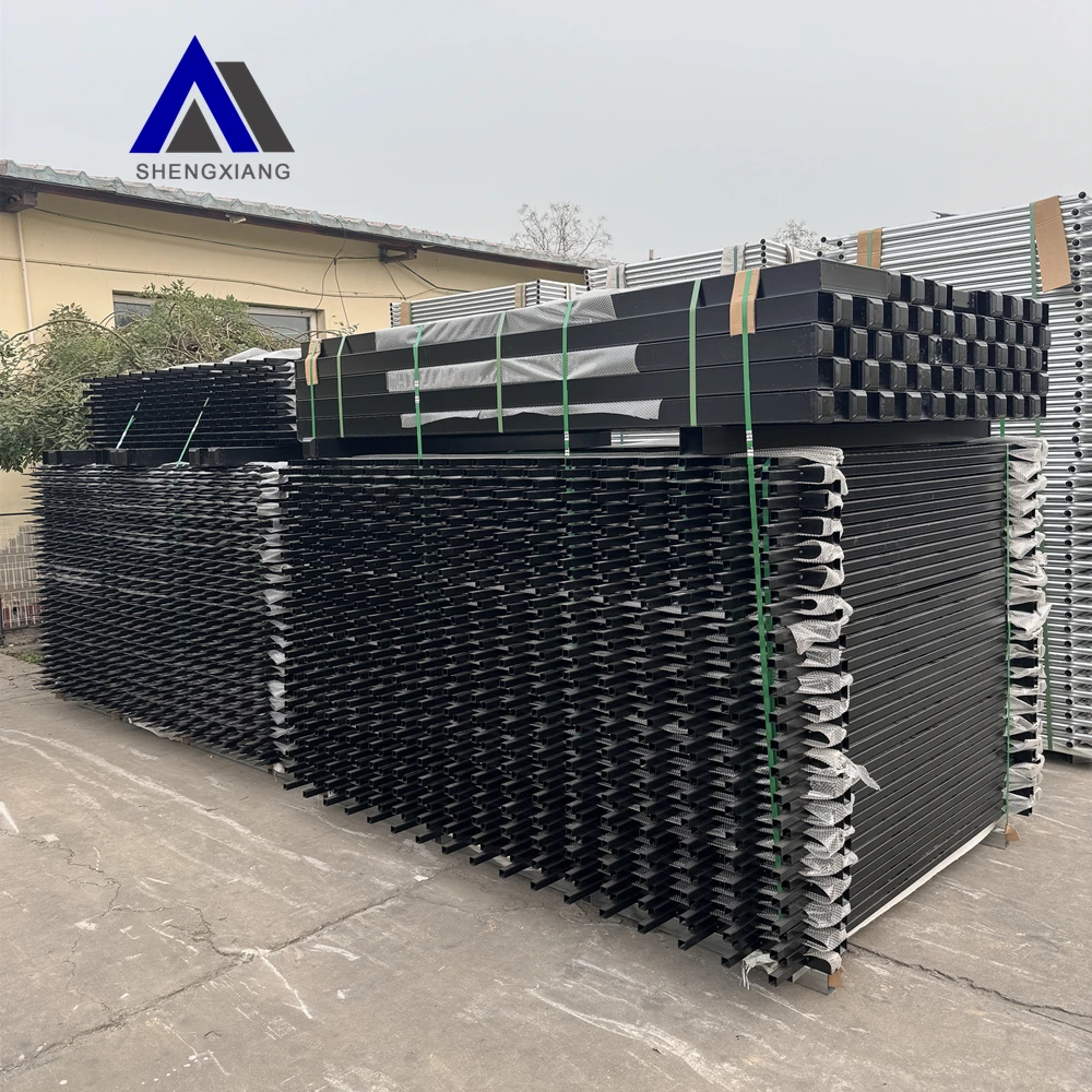 VerifiedPro Factory Shengxiang Wrought Iron Fence Metal Ornamental Picket Fence Panel Sliding Gate for Home Garden Fencing