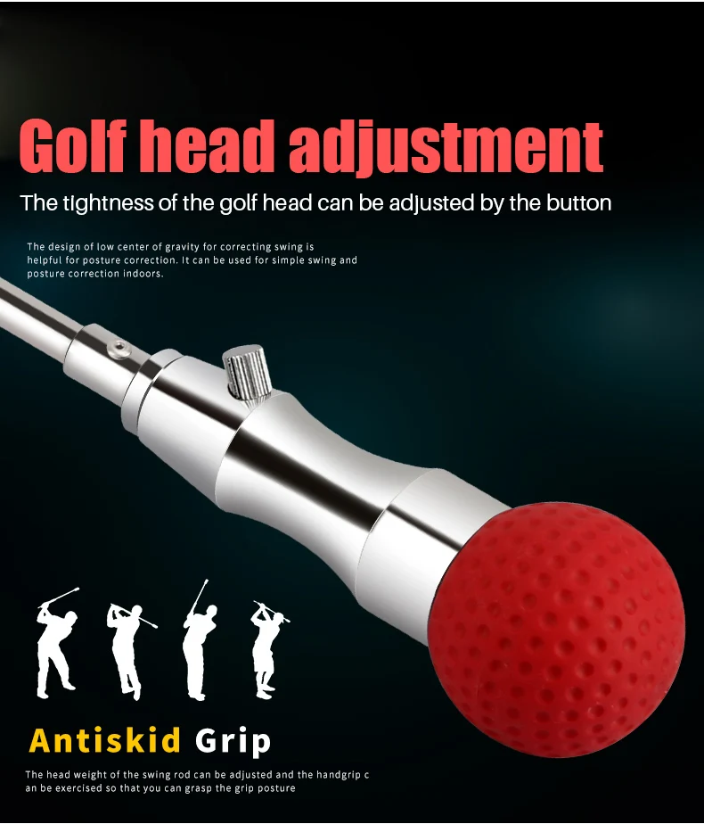 Pgm Golf Swing Bar With Rubber Head And Training Grip Buy The