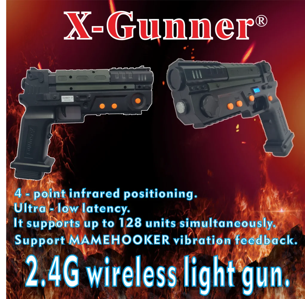 Windows Light Gun X-GUNNER Wireless Gaming Light Gun Pistol for Arcade and PC - Ideal for ...