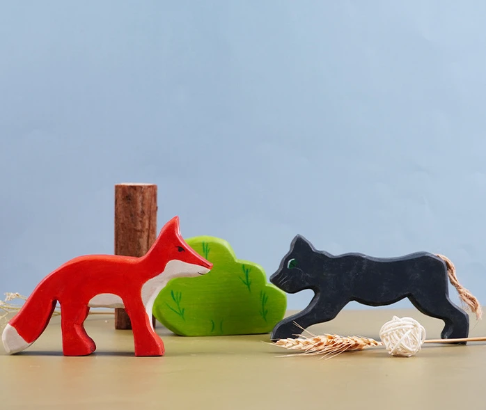 Forest Animals Eco Friendly Toy Handmade Waldorf Toys Wooden Animals