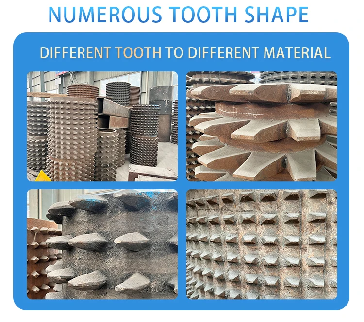 HSM China Factory Price Roller Crusher Discharge Size Adjustable Tooth Roller Crusher for Coal Limestone Gravel
