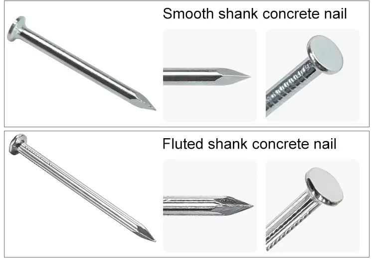 Steel Building Concrete Nails Cement Nail for Building Construction ...