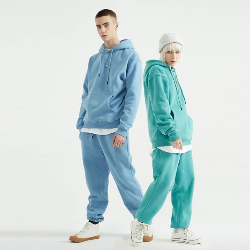 100% Cotton Fleece Two Piece Jogger Set 