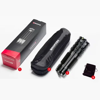 Triopo Photography Portable Phone Mobile Camera Carbon Fiber 360 Tripod Leg with Ball Head Titktok Tripod product image