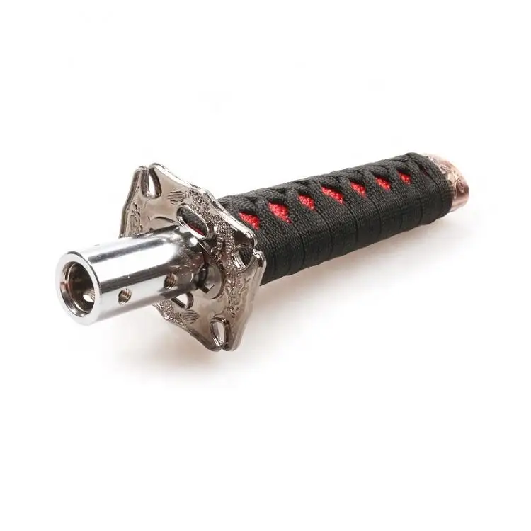 Samurai Red Sword Handle Design 15cm Shift Knob Auto Refitting Accessories Car Gear Handle Wave Stick