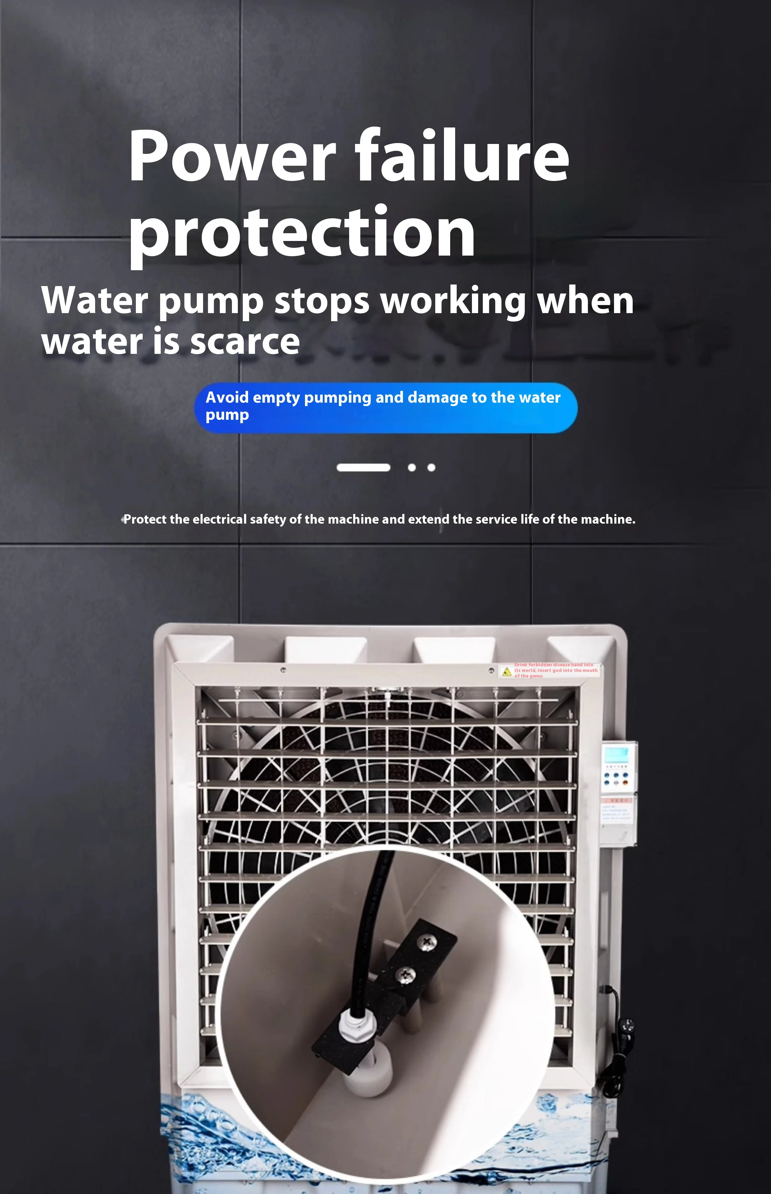 Desert Air Cooler, 153L, HOTEL - detail 18