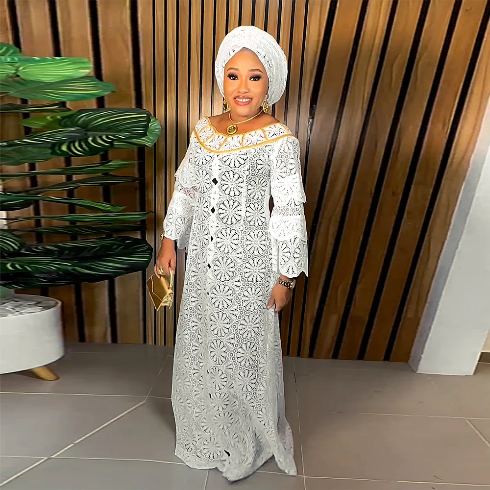 H & D Customize Ankara Long Dress Styles Lace Fabric African Dress Ankara  African Clothing for Women