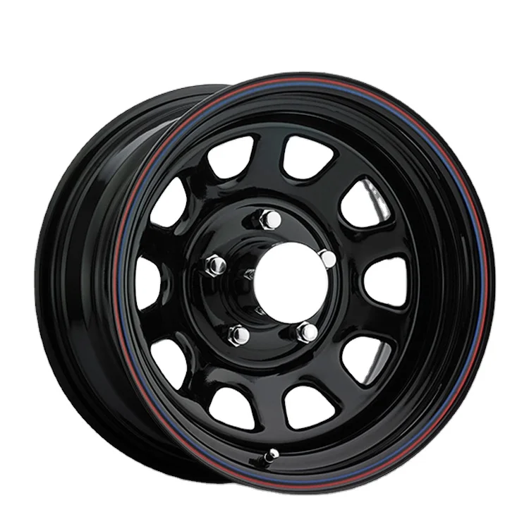 Hoop Design Chrome Steel Rims 4x100 Offroad 10 Hole Terrain Sport Wheels