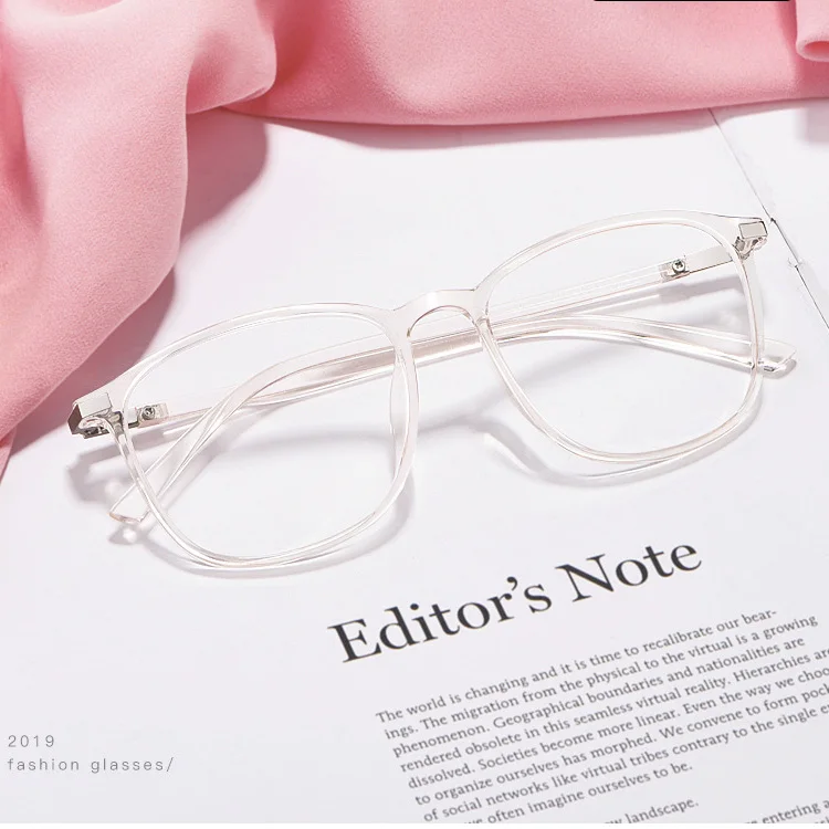 Transparent Eyeglasses Frame Clear TR90 Optical Glasses for Man Women